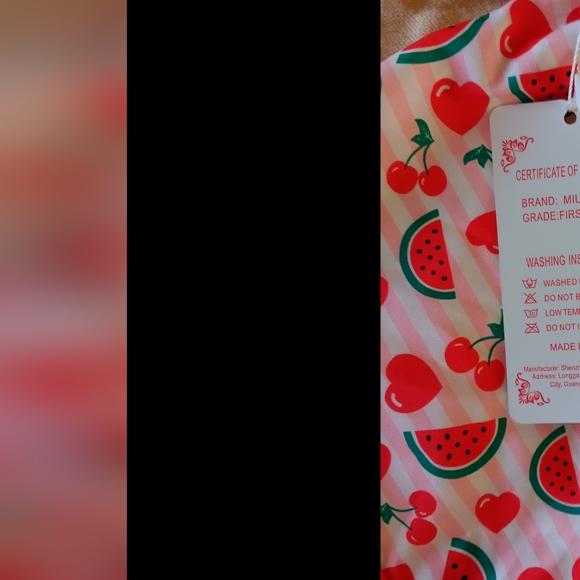 2 pice watermelon baby outfit with belt - Picture 5 of 6